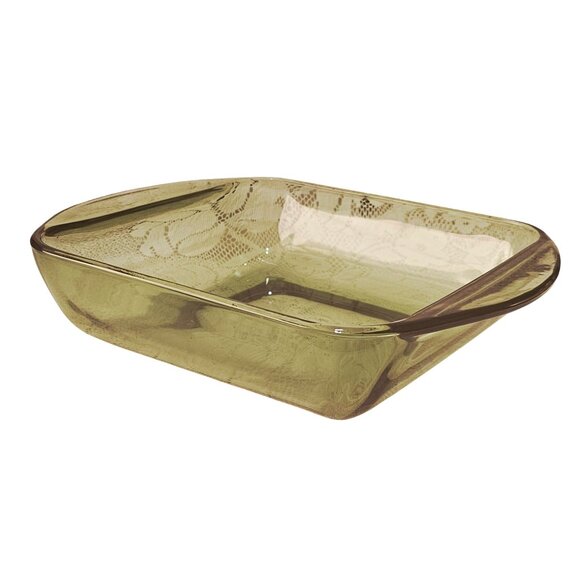 Anchor Hocking Green Square Pan 8" Presence glass baking dish bakeware 2qt - Picture 9 of 9